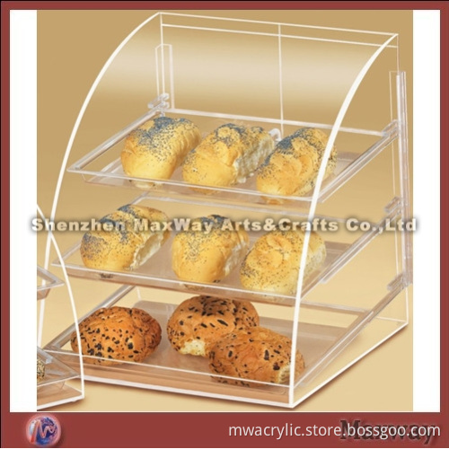 Desk Top 3 Layered Transparent Acrylic Food/Cookie Case/Cabinet
